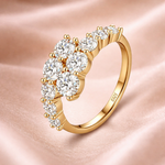 Anel Ajustavél Élégance Moissanite
