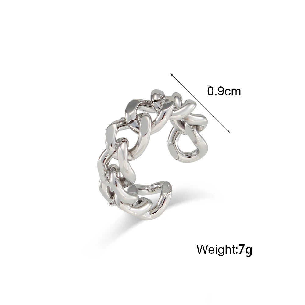 Anel Aurora Chain 18K