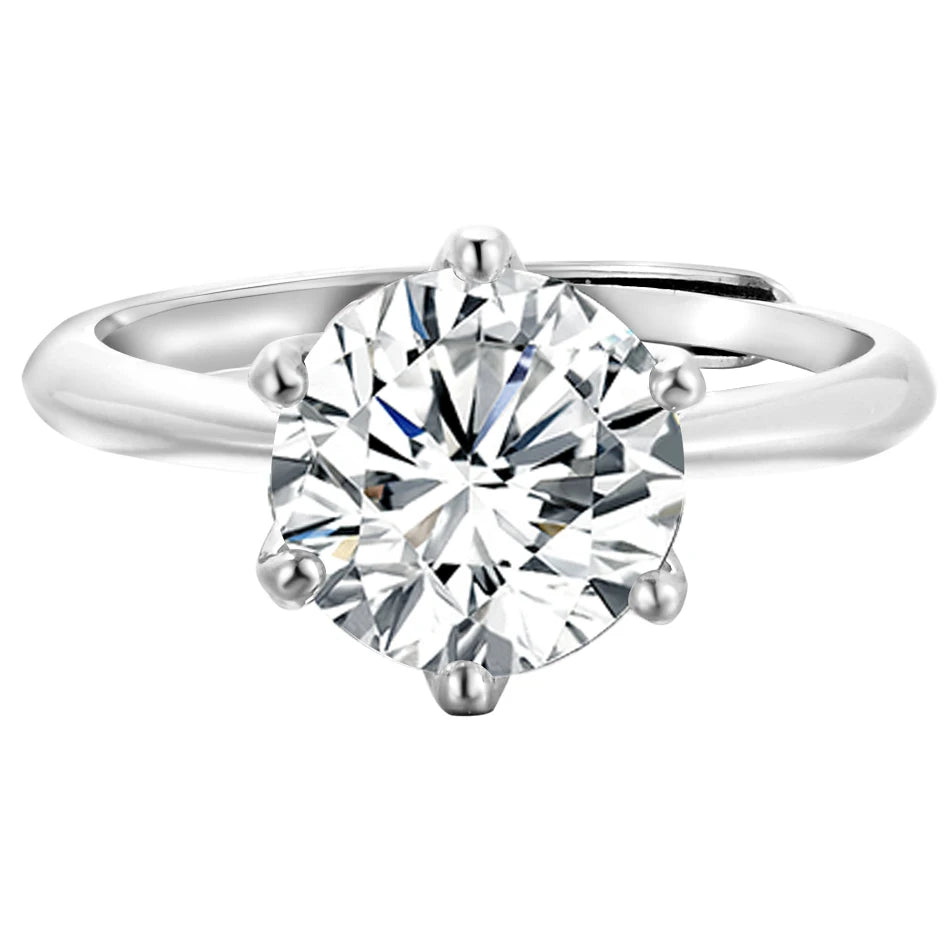 Anel Lumière Moissanite Ajustável