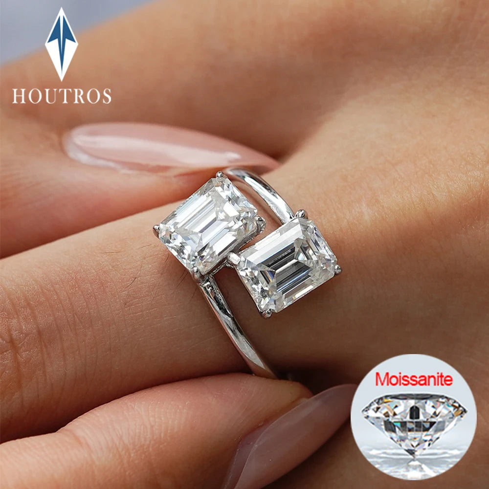 Anel Duo Lumière Moissanite