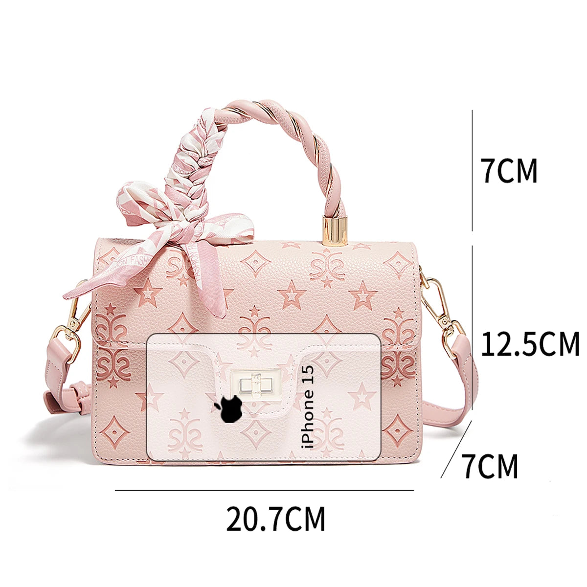 Foxer bolsa quadrada pequena de ombro feminina em pvc, bolsa crossbody pu fashion para meninas, presente para namorada, esposa