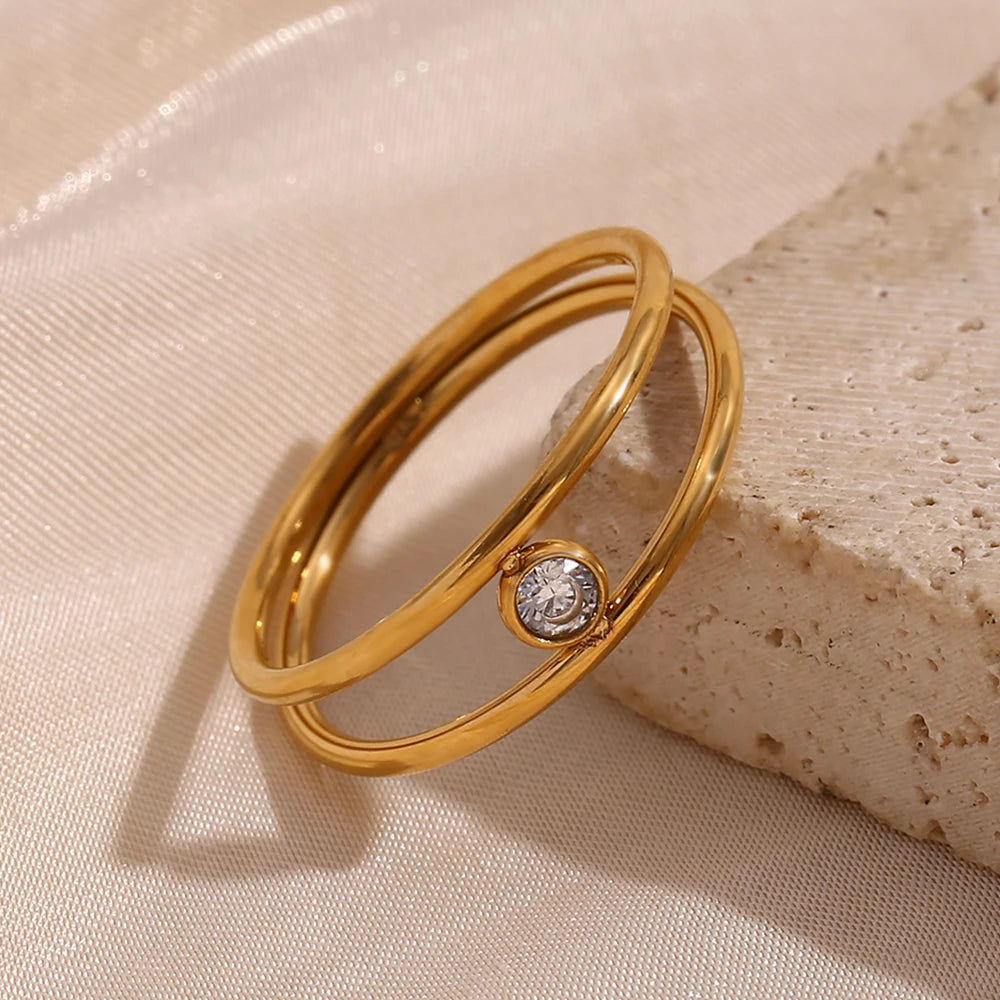 Anel Essenza Clip 18K
