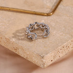 Anel Aurora Chain 18K