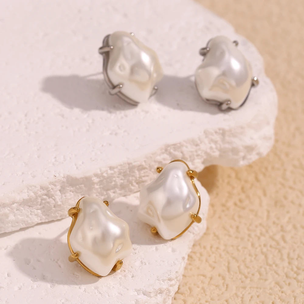 Brincos Perolas New Desing 18K Gold
