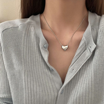 Moda Colar de Aço Inoxidável Feminino Folheado - Galvanizado Ouro 18K, Design Clássico e Durável