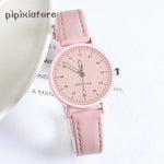 Retro Simples Mulher Relógios laides Casual Quartz Relógio De Pulso Pulseira De Couro Multicolored Nova Das Mulheres