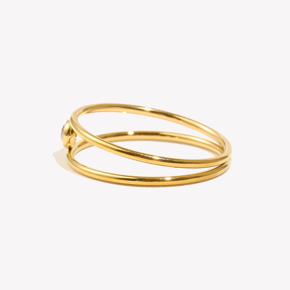 Anel Essenza Clip 18K