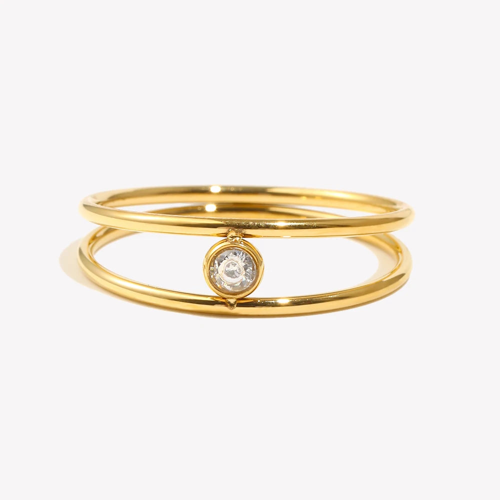 Anel Essenza Clip 18K