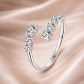 Anel Ajustavél Élégance Moissanite