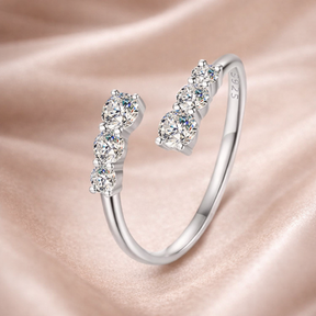 Anel Ajustavél Élégance Moissanite