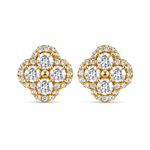 Brinco Folheado a OURO 18K Inspiração Vg Com Zircônia