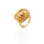 Anel Folheado a Ouro 18K Design Orgânico