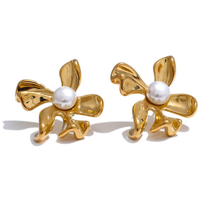 Brinco Geo Pearl — Coleção Essenza