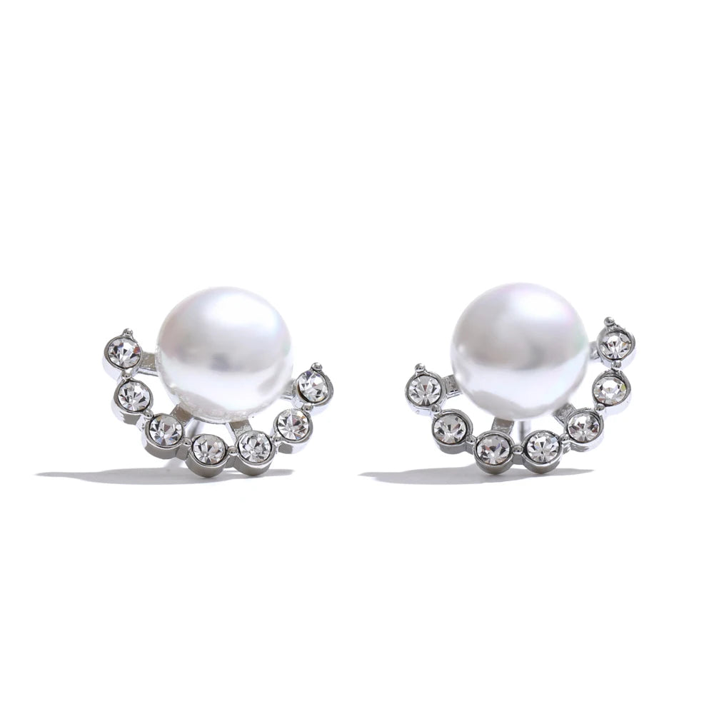 Brinco Belle Crystal Pearl