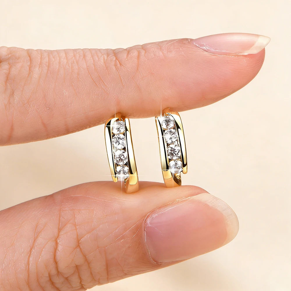 Brinco Argola Lumière Moissanite