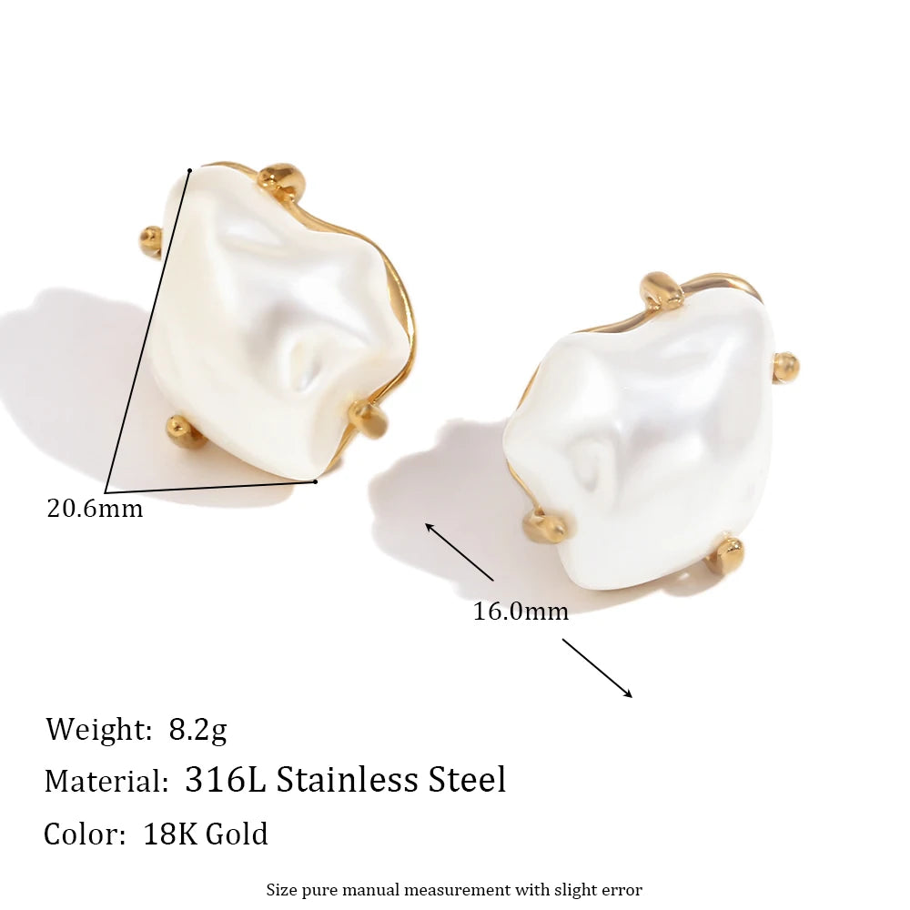 Brincos Perolas New Desing 18K Gold