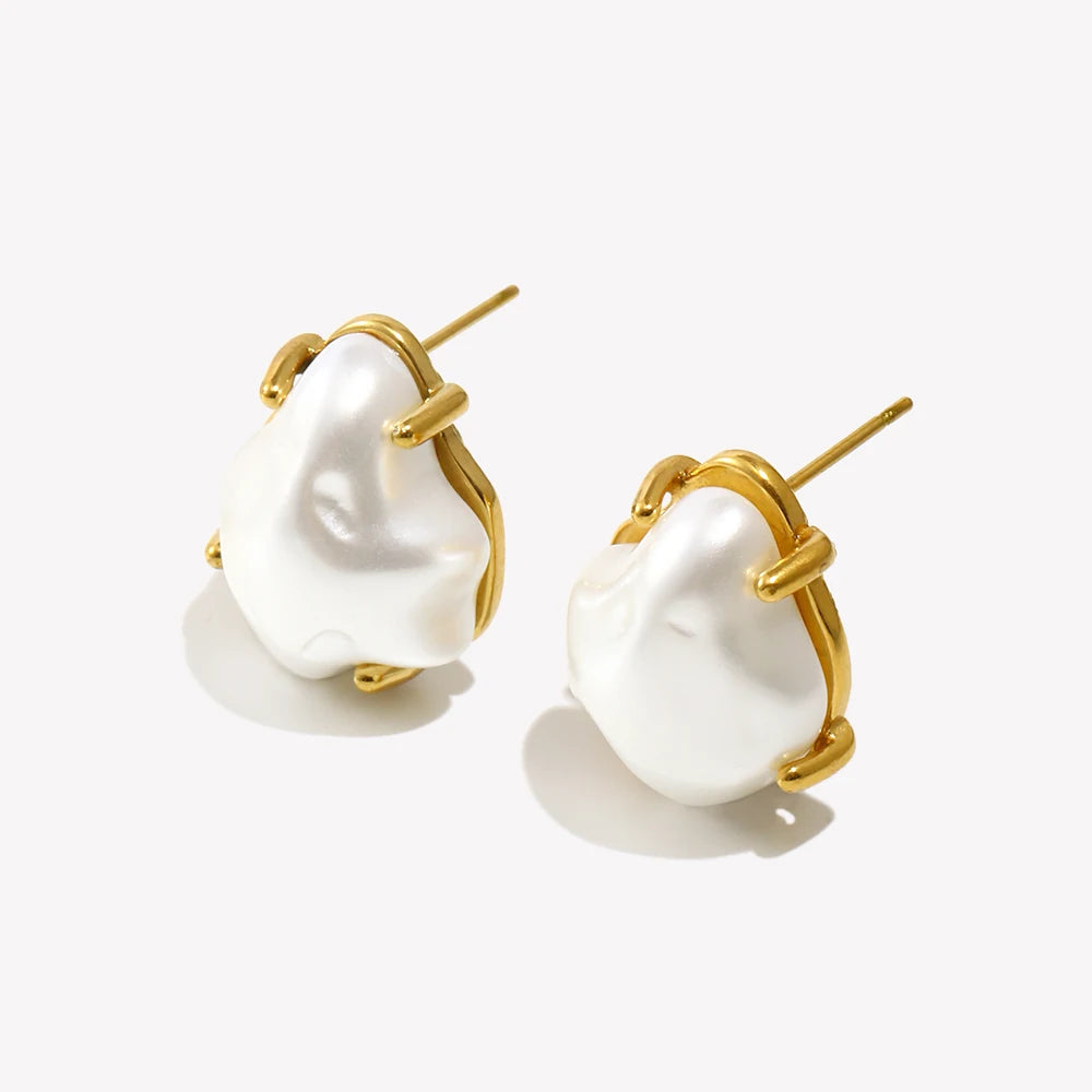 Brincos Perolas New Desing 18K Gold