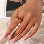 Anel Aurora Chain 18K