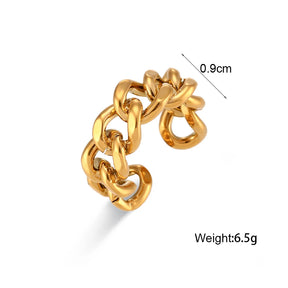 Anel Aurora Chain 18K