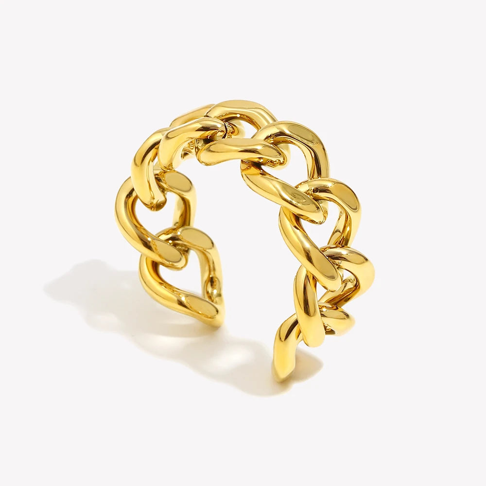Anel Aurora Chain 18K
