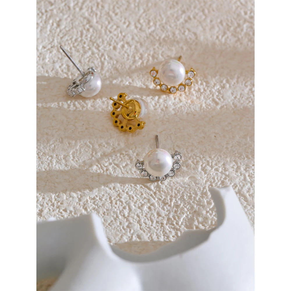Brinco Belle Crystal Pearl