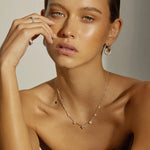 Aurora Zircon — Brincos Femininos Geométricos Banhados a Ouro