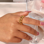 Anel Aurora Chain 18K