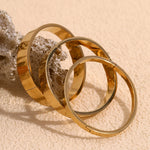 E.B.belle Pulseira brilhante estilo minimalista, joias empilhadas, aço inoxidável, banhado a ouro 18k, presentes hipoalergênicos para mulheres