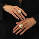 Kit de Anel Vintage Luxury Ajustável - 2Pcs