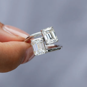 Anel Duo Lumière Moissanite