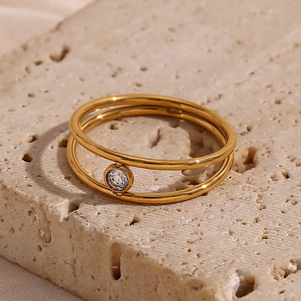 Anel Essenza Clip 18K