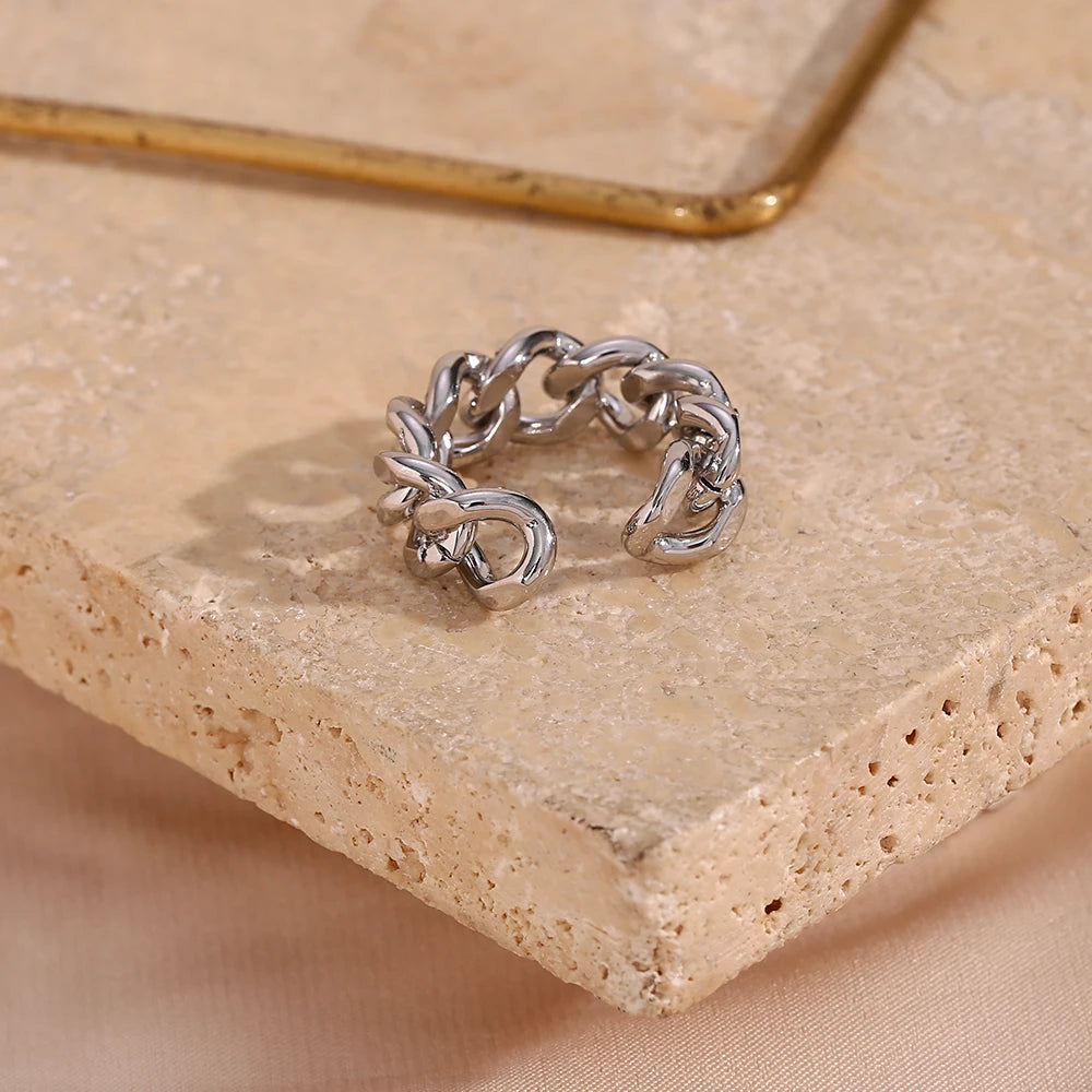 Anel Aurora Chain 18K