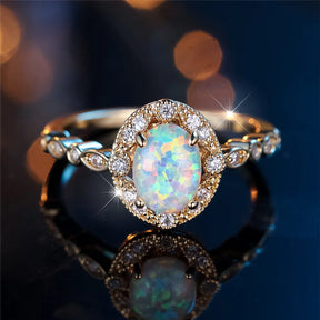 Anel Aurora Opaline