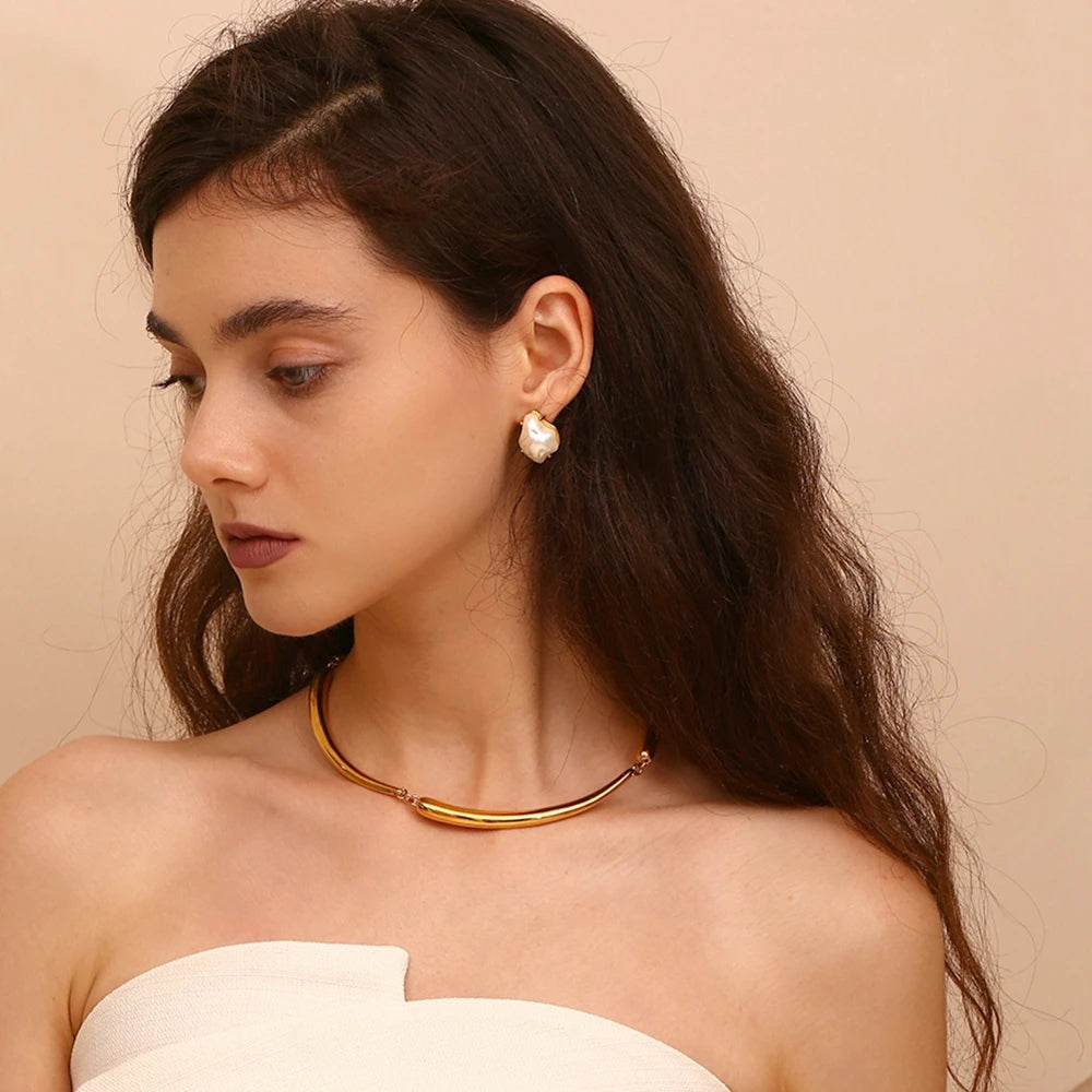 Brincos Perolas New Desing 18K Gold