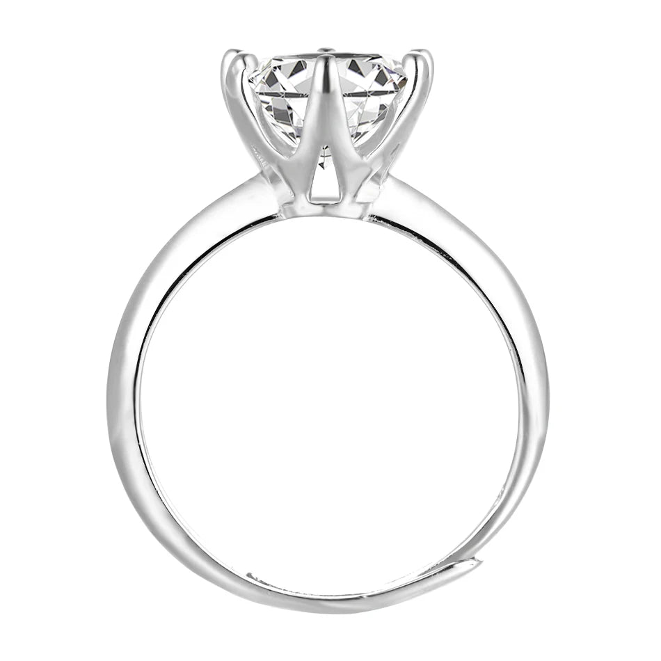 Anel Lumière Moissanite Ajustável