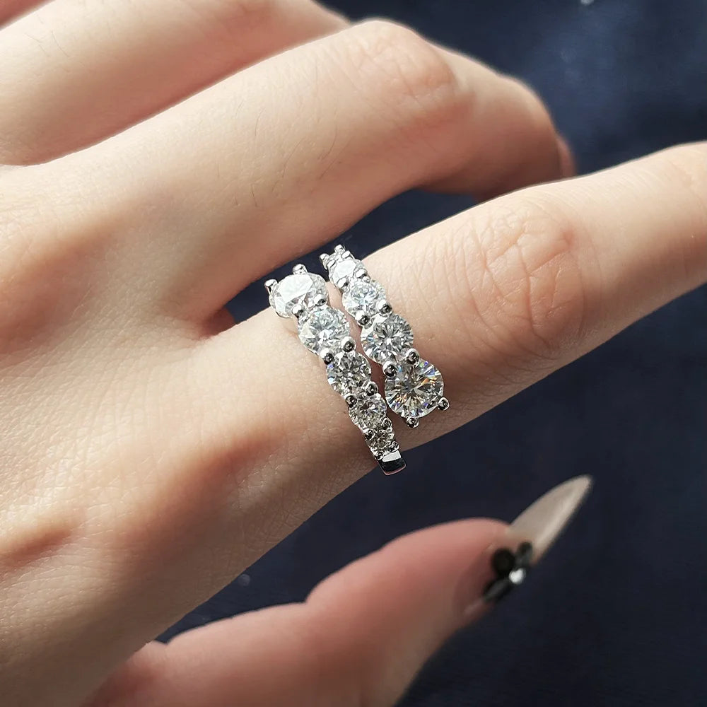 Anel Ajustavél Élégance Moissanite