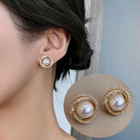 Brinco Fashion Pearl em prata 925
