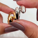 Anel Feminino Gota Dourado ou Prata Anéis Acessórios Femininos