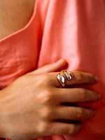 Anel Feminino Gota Dourado ou Prata Anéis Acessórios Femininos