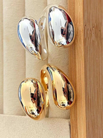 Anel Feminino Gota Dourado ou Prata Anéis Acessórios Femininos