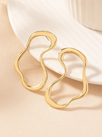 Brinco Orgânico Elegante Bijuterias Femininas Brincos Femenino Acessórios Femininos Moda Bijuterias