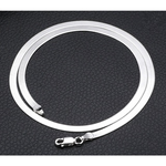 Conjunto Feminino Colar de Osso de Cobra Laminado e Pulseira Corrente Banhados a Ouro 18k Elegância