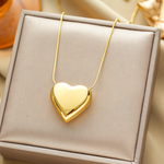 Moda Colar de Aço Inoxidável Feminino Folheado - Galvanizado Ouro 18K, Design Clássico e Durável