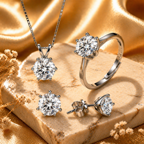 Conjunto Étoile Moissanite