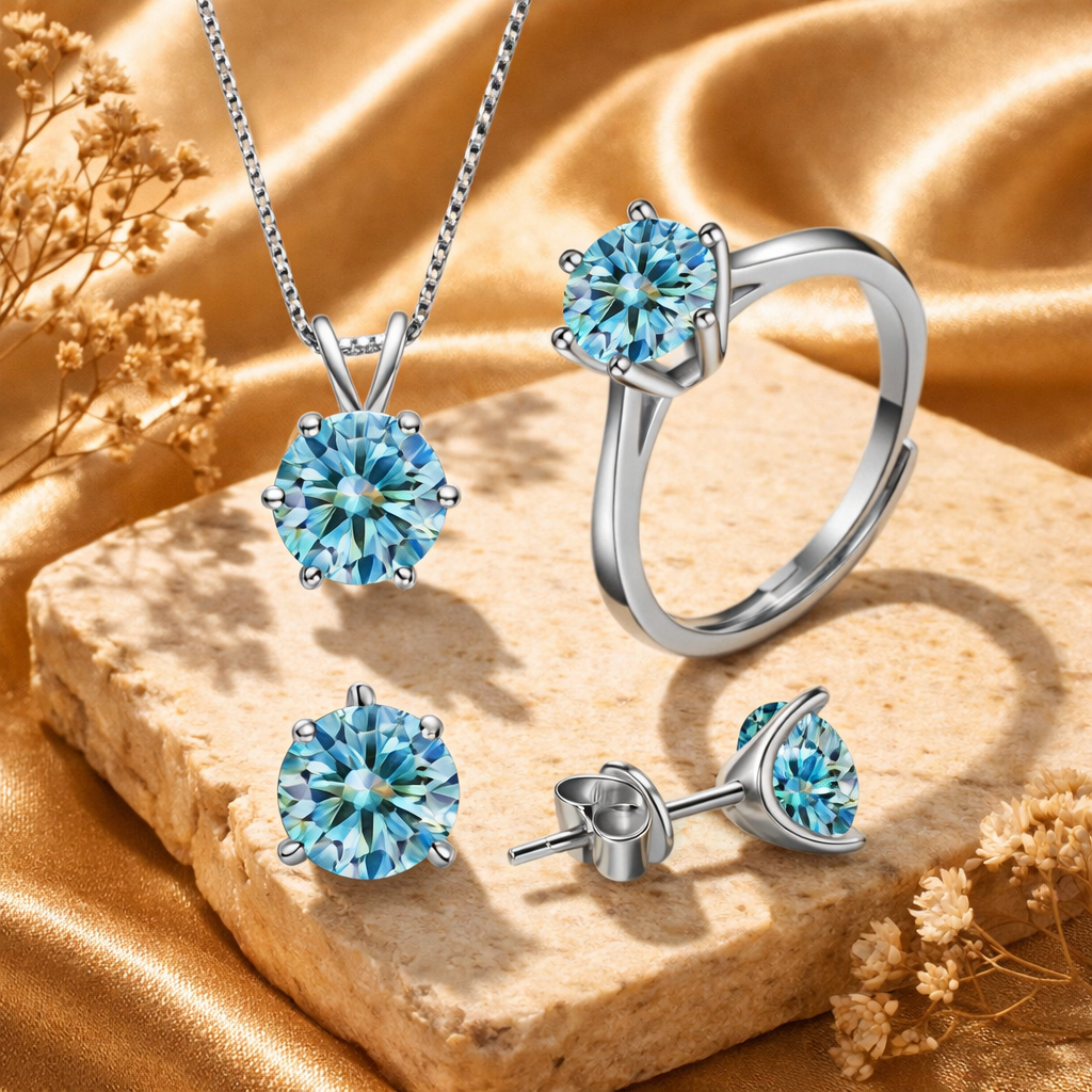 Conjunto Étoile Moissanite