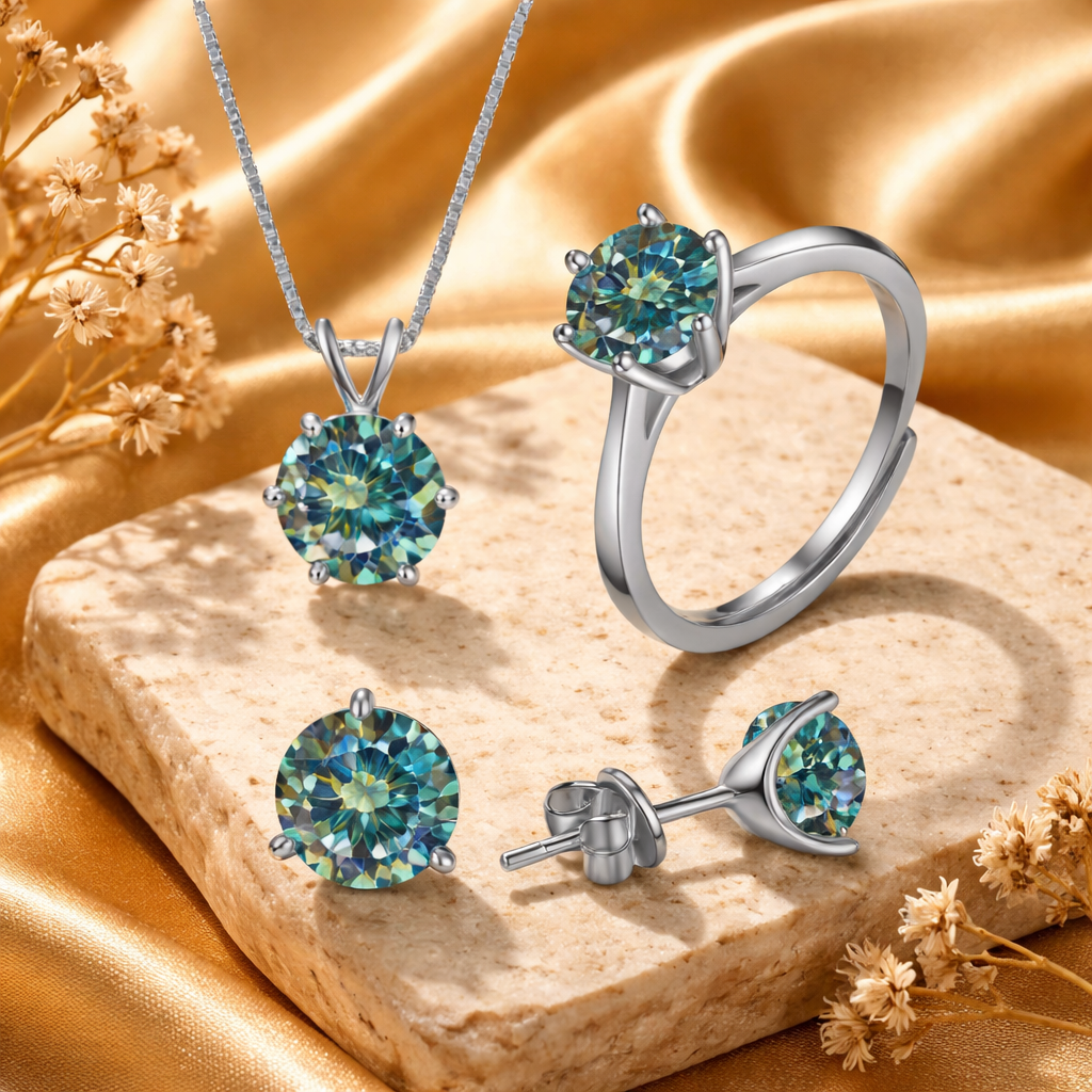 Conjunto Étoile Moissanite